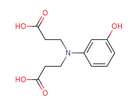 Molecular Structure of 180859-80-7 (3-[N-(2-carboxyethyl)-N-(3-hydroxyphenyl)amino]propionic acid)