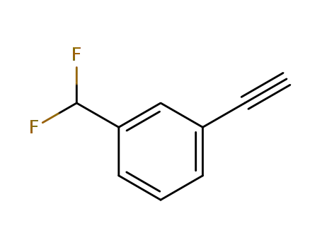 Molecular Structure of 1159512-57-8 (3-(Difluoromethyl)phenylacetylene)