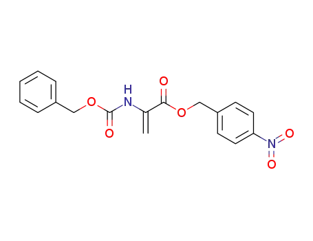 Molecular Structure of 52715-73-8 (2-Propenoic acid, 2-[[(phenylmethoxy)carbonyl]amino]-,
(4-nitrophenyl)methyl ester)