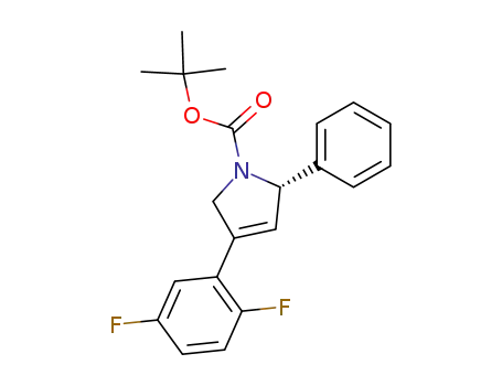 1H-Pyrrole-1-carboxylic acid,
4-(2,5-difluorophenyl)-2,5-dihydro-2-phenyl-, 1,1-dimethylethyl ester,
(2S)-