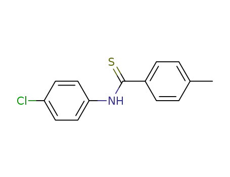 Molecular Structure of 101078-48-2 (N-(4-chlorophenyl)-4-methylbenzenecarbothioamide)