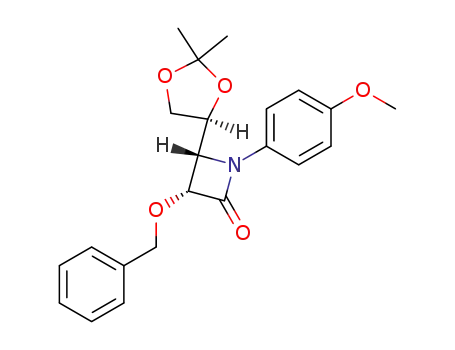(3R,4S)-3-(Benzyloxy)-4-<(S)-2,2-dimethyl-1,3-dioxolan-4-yl>-1-(4-methoxyphenyl)azetidin-2-one