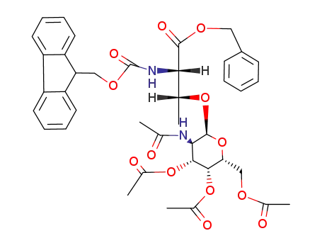 N<sup>α</sup>-fluoren-9-ylmethoxycarbonyl-O-(2-acetamido-2-deoxy-3,4,6-tri-O-acetyl-α-D-galactopyranosyl)-L-threoninebenzyl ester