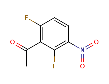Molecular Structure of 91188-91-9 (Ethanone, 1-(2,6-difluoro-3-nitrophenyl)-)