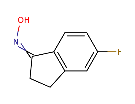 Molecular Structure of 148960-32-1 (5-FLUORO-1-INDANONE OXIME)
