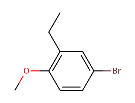 Molecular Structure of 33839-11-1 (4-Bromo-2-ethyl-1-methoxybenzene)