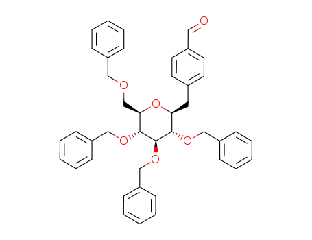 4-((2S,3S,4R,5R,6R)-3,4,5-Tris-benzyloxy-6-benzyloxymethyl-tetrahydro-pyran-2-ylmethyl)-benzaldehyde