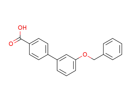 Molecular Structure of 122294-08-0 (3'-(BENZYLOXY)[1,1'-BIPHENYL]-4-CARBOXYLIC ACID)