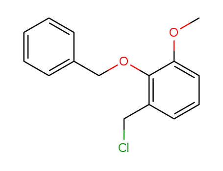 Molecular Structure of 52509-29-2 (3-(Chloromethyl)-2-phenylmethoxyanisole)