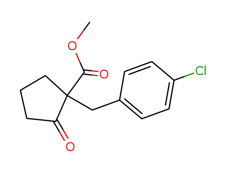 1-[(4-chlorophenyl)methyl]-2-oxocyclopentanecarboxylic acid methyl ester