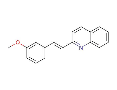 Molecular Structure of 1289213-22-4 ((E)-2-(3-methoxystyryl)quinoline)
