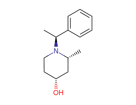 (-)-cis-1-(S-α-phenylethyl)-2-methyl-4-piperidol