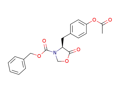 3-Oxazolidinecarboxylic acid, 4-[[4-(acetyloxy)phenyl]methyl]-5-oxo-,
phenylmethyl ester, (4S)-