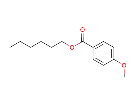 Molecular Structure of 81542-09-8 (Benzoicacid, 4-methoxy-, hexyl ester)
