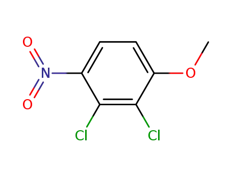 Molecular Structure of 105630-54-4 (Benzene, 2,3-dichloro-1-methoxy-4-nitro-)