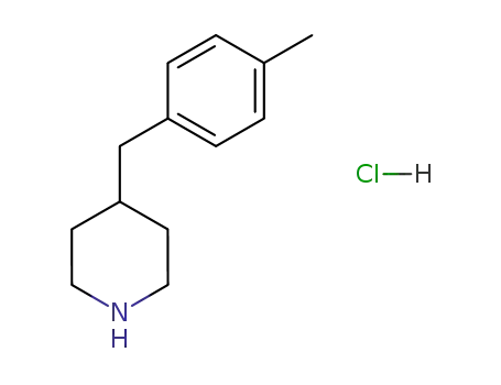 Molecular Structure of 165110-20-3 (PIPERIDINE, 4-[(4-METHYLPHENYL)METHYL]-, HYDROCHLORIDE)