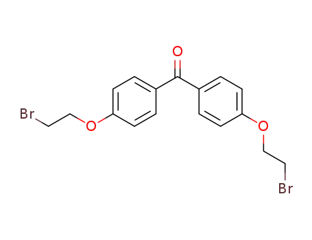Molecular Structure of 288248-52-2 (4,4’-bis(2-bromoethoxy)benzophenone)