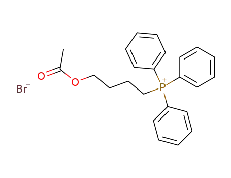 Molecular Structure of 6191-70-4 (Phosphonium, [4-(acetyloxy)butyl]triphenyl-, bromide)