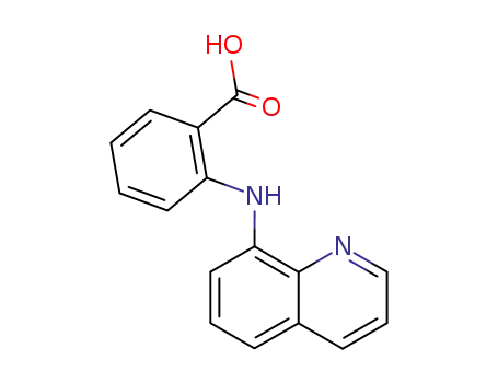 Molecular Structure of 40535-46-4 (Benzoic acid, 2-(8-quinolinylamino)-)