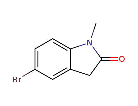 Molecular Structure of 20870-90-0 (5-Bromo-1-methyl-2-oxoindoline)