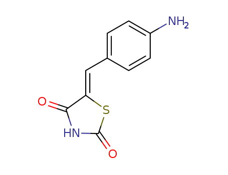 Molecular Structure of 103754-57-0 (2,4-Thiazolidinedione, 5-[(4-aminophenyl)methylene]-)