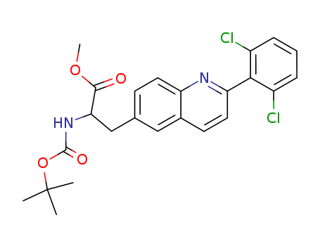 methyl 2-[(tert-butoxycarbonyl)amino]-3-[2-(2,6-dichlorophenyl)-6-quinolinyl]propanoate