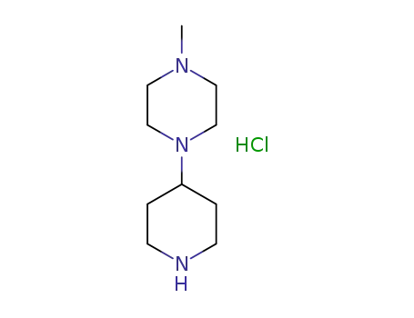Molecular Structure of 1621519-77-4 (1-methyl-4-(piperidin-4-yl)piperazine monohydrochloride)