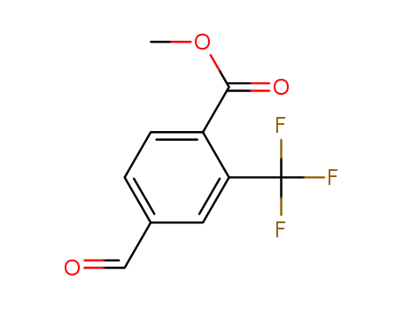 Molecular Structure of 959632-16-7 (methyl 4-formyl-2-(trifluoromethyl)benzoate)