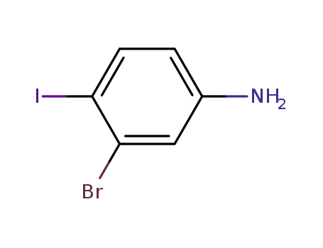 Molecular Structure of 860435-38-7 (3-BROMO-4-IODOANILINE)