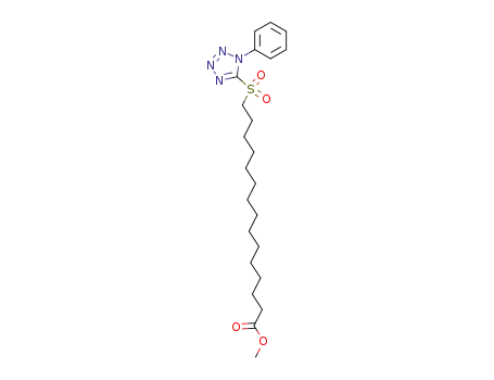 Pentadecanoic acid, 15-[(1-phenyl-1H-tetrazol-5-yl)sulfonyl]-, methyl
ester