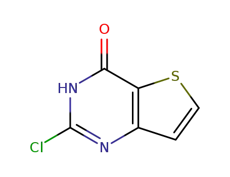 Molecular Structure of 1245811-20-4 (2-Chlorothieno[3,2-d]pyriMidin-4(3H)-one)