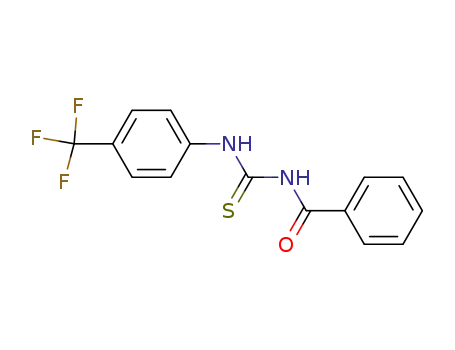 1-Benzoyl-3-[4-(trifluoromethyl)phenyl]thiourea, 4-[(Benzoylcarbamothioyl)amino]benzotrifluoride