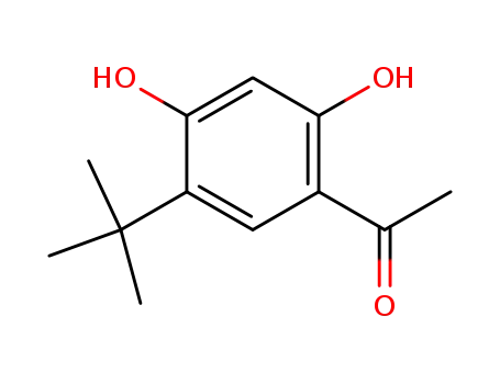 Molecular Structure of 140660-31-7 (Ethanone, 1-[5-(1,1-dimethylethyl)-2,4-dihydroxyphenyl]-)