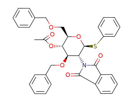 Phenyl 2-deoxy-2-(1,3-dihydro-1,3-dioxo-2H-isoindol-2-yl)-3,6-bis-O-(phenylmethyl)-1-thio-beta-D-glucopyranoside 4-acetate
