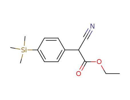 ethyl 2-cyano-2-(4-(trimethylsilyl)phenyl)acetate