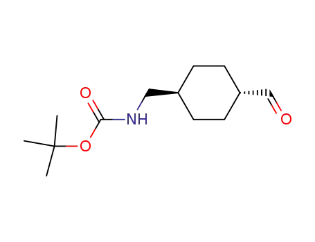 Molecular Structure of 180046-90-6 (Carbamic acid, [(trans-4-formylcyclohexyl)methyl]-, 1,1-dimethylethyl
ester)