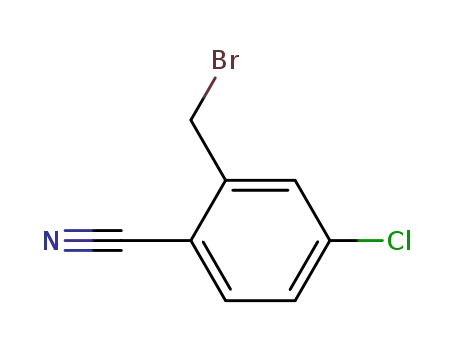 Molecular Structure of 50712-67-9 (2-(bromomethyl)-4-chlorobenzonitrile)