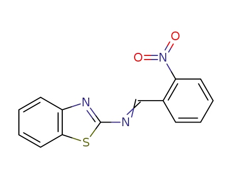 Molecular Structure of 69791-42-0 (2-Benzothiazolamine, N-[(2-nitrophenyl)methylene]-)