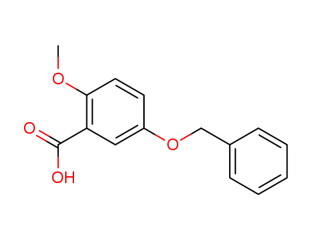 Molecular Structure of 84923-68-2 (5-(benzyloxy)-2-methoxybenzoic acid)