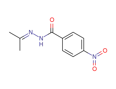 Molecular Structure of 7462-05-7 (Benzoic acid, 4-nitro-,2-(1-methylethylidene)hydrazide)