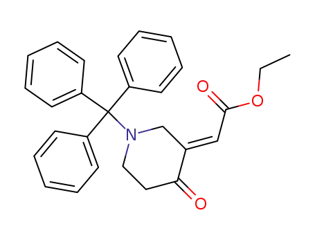 (2E)-2-[4-옥소-1-트리틸-3-피페리디닐리덴]아세트산 에틸 에스테르