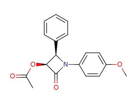 (-)-(3S,4R)-3-acetoxy-1-(4-methoxyphenyl)-4-phenylazetidin-2-one