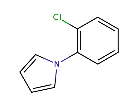 Molecular Structure of 89096-75-3 (1H-Pyrrole, 1-(2-chlorophenyl)-)