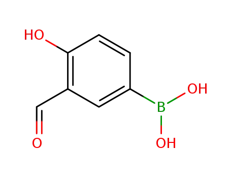 Molecular Structure of 182344-24-7 (3-Formyl-4-hydroxyphenylboronic acid)