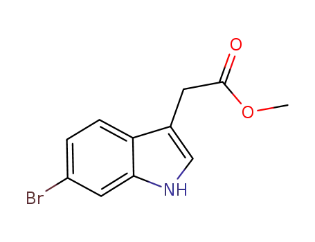 Molecular Structure of 152213-63-3 (6-Bromo-1H-indole-3-acetic acid methyl ester)
