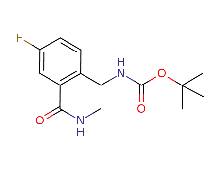 Carbamic acid, [[4-fluoro-2-[(methylamino)carbonyl]phenyl]methyl]-,
1,1-dimethylethyl ester