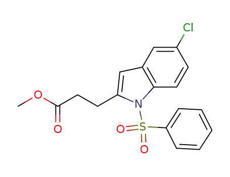 1H-Indole-2-propanoic acid, 5-chloro-1-(phenylsulfonyl)-, methyl ester
