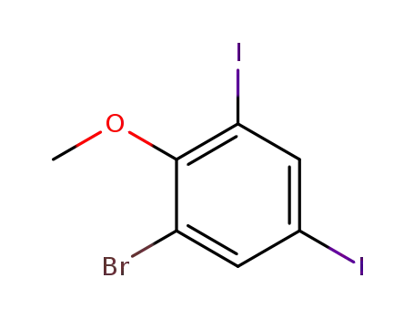 1-bromo-3,5-diiodo-2-methoxybenzene