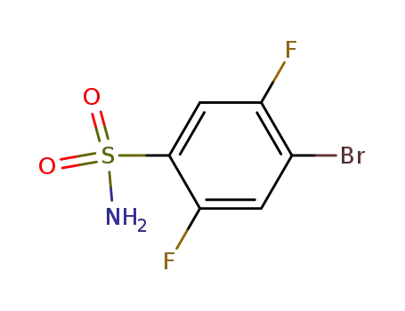Molecular Structure of 214209-98-0 (Benzenesulfonamide,4-bromo-2,5-difluoro-)