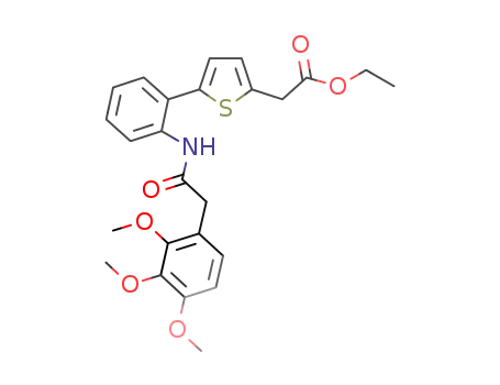 2-Thiopheneacetic acid,
5-[2-[[(2,3,4-trimethoxyphenyl)acetyl]amino]phenyl]-, ethyl ester